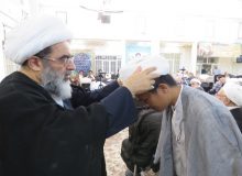 برگزاری جشن میلاد امام رضا(ع) در دفتر آیت‌الله فاضل لنکرانی