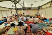 برپایی محفل قرآنی هلال احمر یادبود شهدای منا + عکس